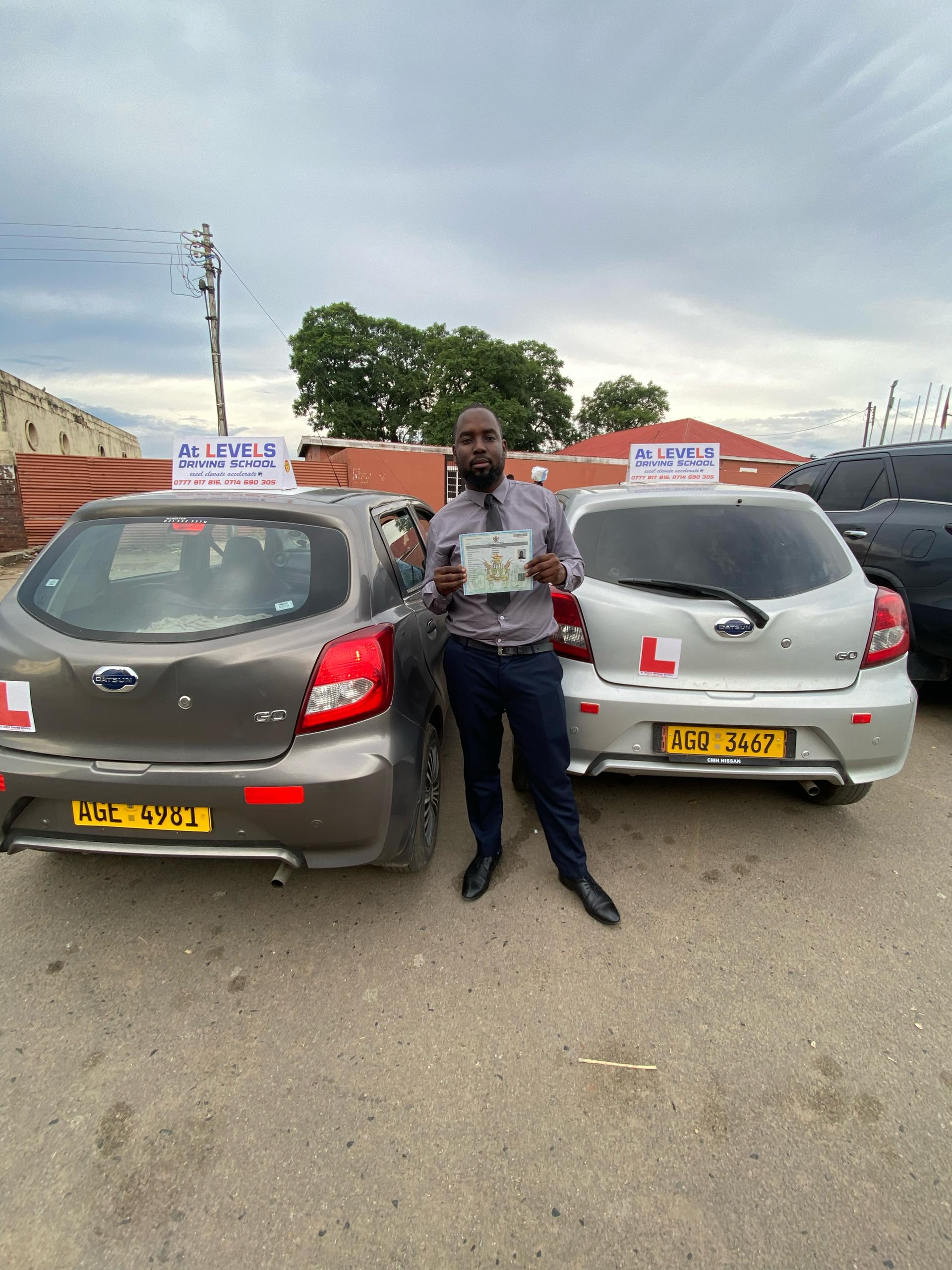 Modern white hatchback car